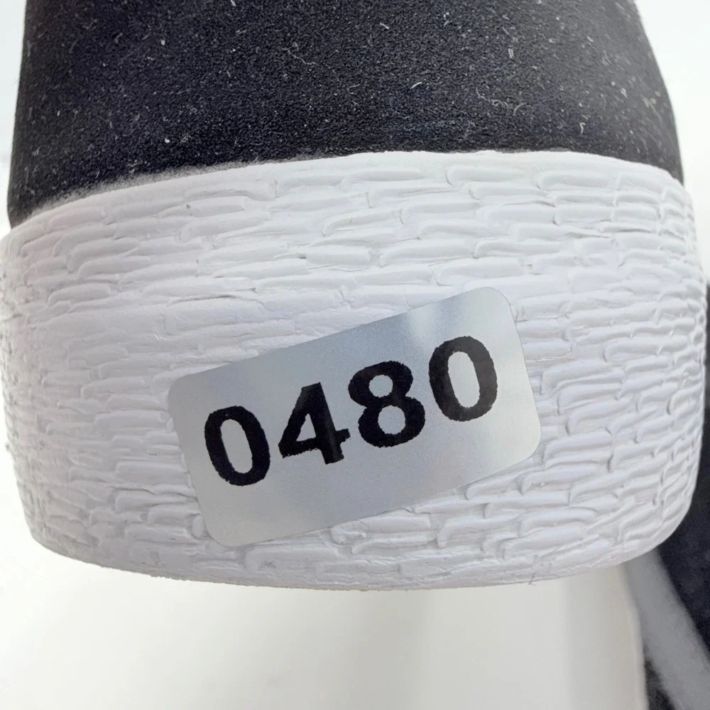Nike SB Bruin High Black Dark Grey White Suede Skate Shoes 923112-001 Womens 7.5